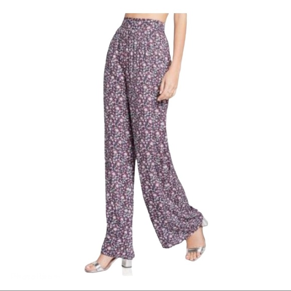 Bcbgeneration Floral Print Palazzo Pants XXS - Picture 2 of 8